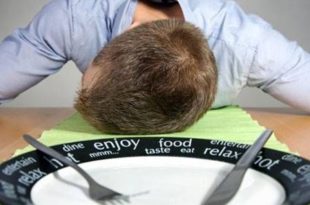 Feeling tired after eating